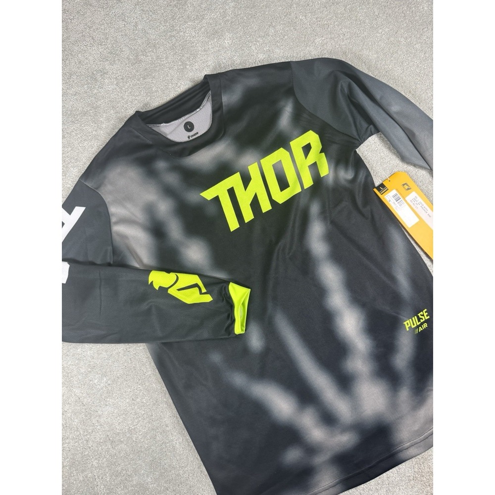 Thor Pulse Air Rad  MX‎ Motocross Men Large Long Sleeve Multi Color Jersey  NWT